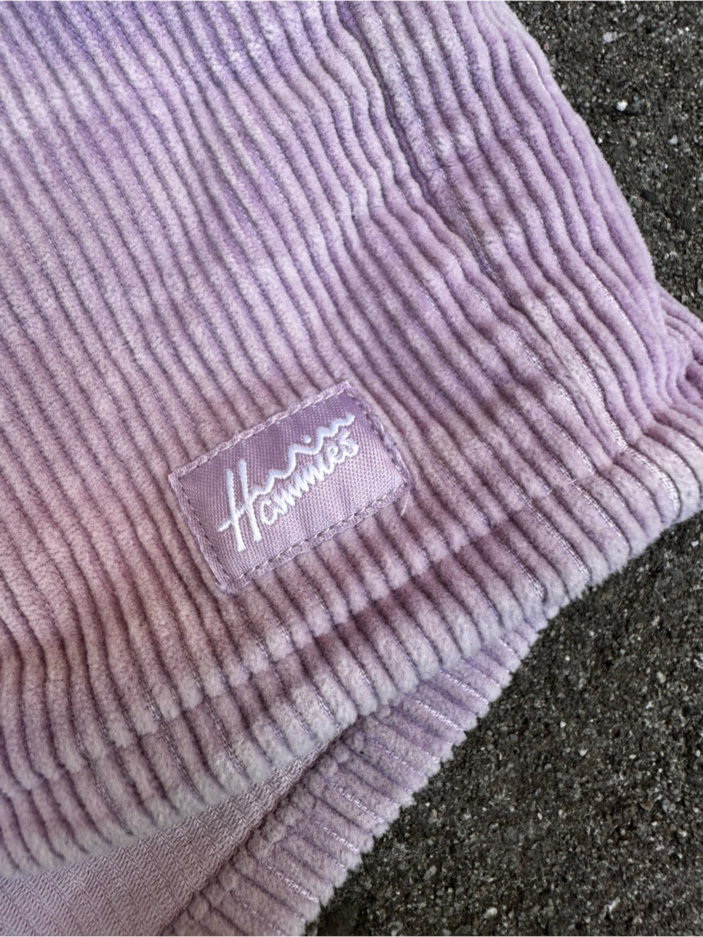 Hammies High-Waist Ribbed Corduroy Shorts in Lilac